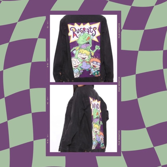 Reptar And Rugrats Denim Jacket!! 🦖 - Picture 1 of 4
